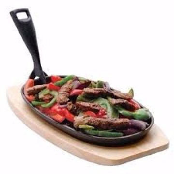 Excellante Gusseisen Griddle / Fajita mit abnehmbarem Griff